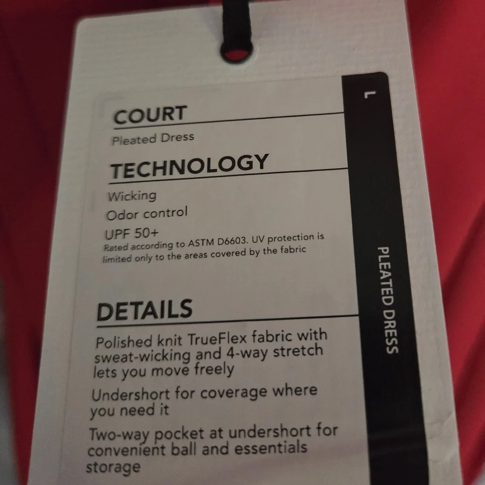 Calia Golf Tennis Dress In Fresh Red - Picture 6 of 9